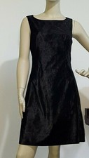LITTLE BLACK SHEATH  DRESS CRUSHED VELVET VERSUS BY VERSACE SIZE 32/46/ 8/ 6