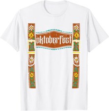 Oktoberfest Lederhosen Costume Cute German Bavarian Unisex T-Shirt