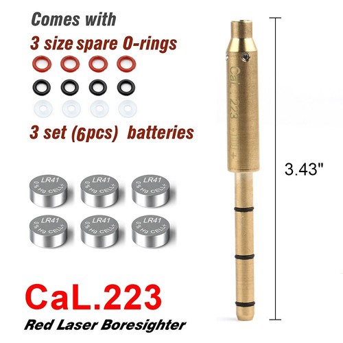 Laser Bore Sight Red/Green laser Bore Sighter Cartridge Boresighter w/ Batteries - Picture 48 of 48