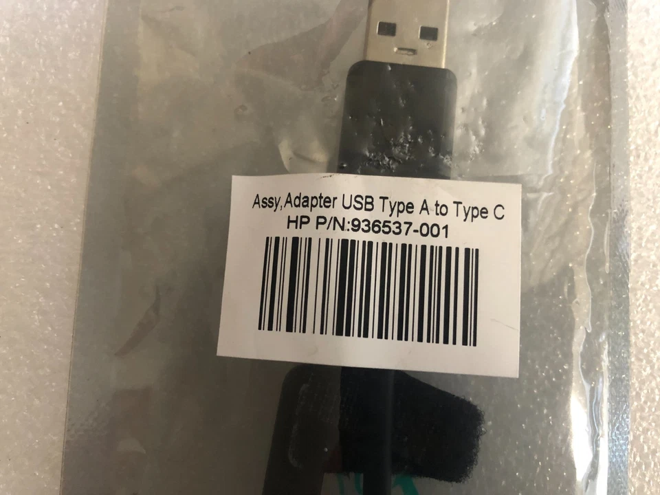 HP 936537-001 USB A Male to USB-C Female Adapter Converter Dongle - Image 3 of 3