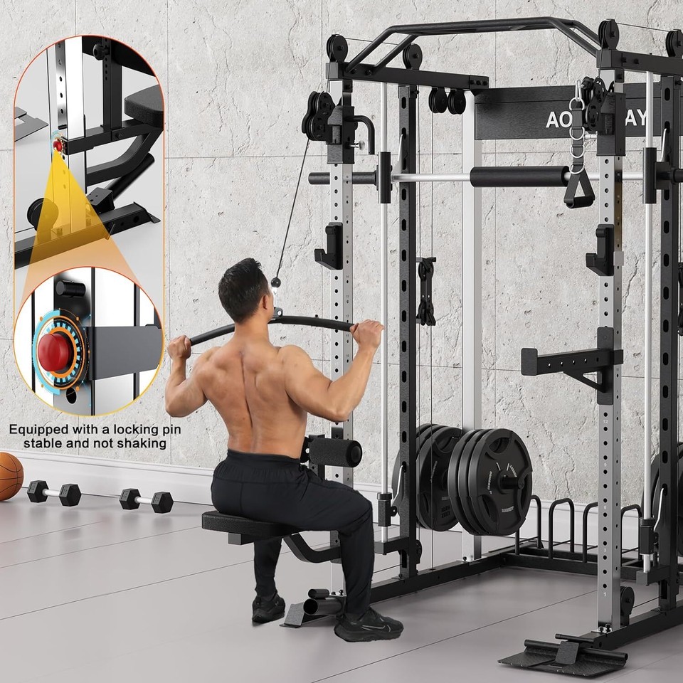 Squat Rack Power Tower Gold Gym Gym Bench Power Tower, Multi