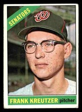 1966 Topps Frank Kreutzer #211 - Washington Senators