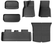 Weize All-Weather TPE Floor Mats & Cargo Liners for 2021-24 Tesla Model Y 5-Seat