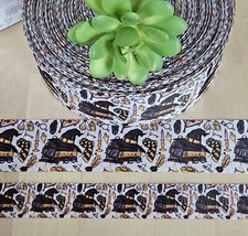 7/8 1.5 " 1YD Harry Potter Grosgrain Ribbon Hufflepuff House Sorting Hat