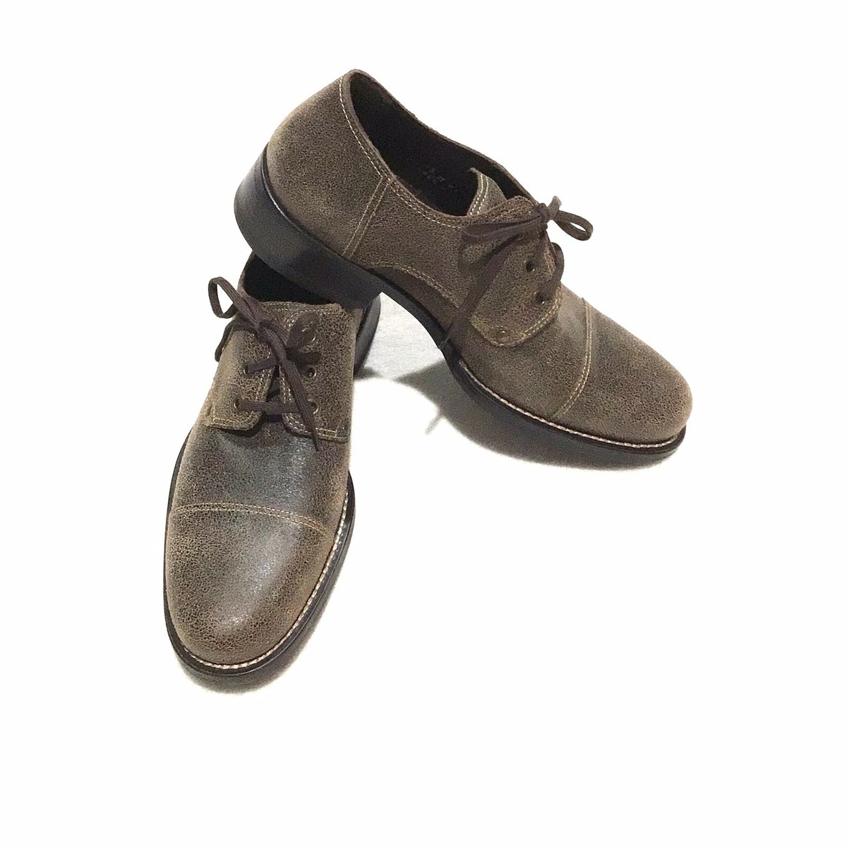 Cole Haan Oxford Leather Casual Dress Shoes Cap Toe Brown Wide Width Men’s 15W Brown Cole Haan Dress Shoes | Men main image 3