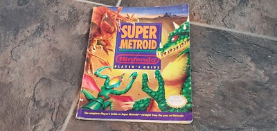 Super Metroid Nintendo Power SNES Strategy Player's Guide w/ Fold Out Map Poster