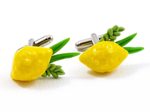 Boutons de manchette Loulav et Etrog -- cadeau fête juif Yom Kippour Souccot Hanoukka rabbin - Photo 2/3