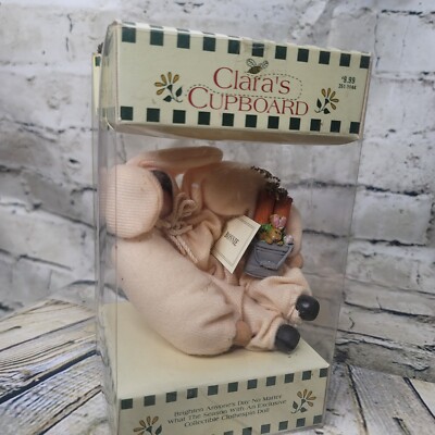 1990's Clara's Cupboard Collectible CLOTHESPIN DOLL w box Bonnie