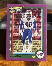 Von Miller Buffalo Bills 2022 Panini Classics #11 Timeless Tributes Purple /50