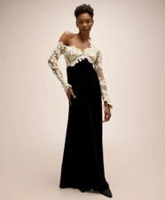 Zimmermann Velvet Embroidered-Bodice Gown Size 1 (US 6) New With Tags