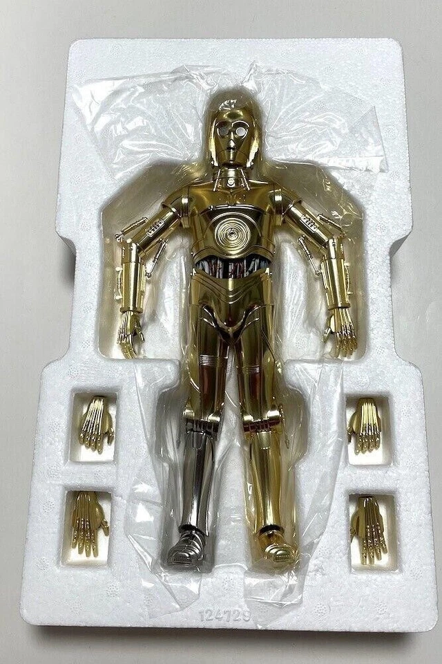 "STAR WARS C-3PO 12"" PM Diecast Chogokin 1/6 Bandai Tamashii Nations con caja" Foto 3 de 4