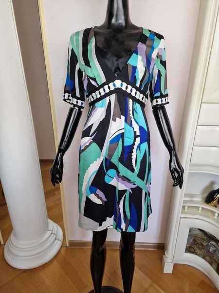 Women Elie Tahari Dress Black Silk 32 / XXS / 40