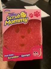 SPECIAL EDITION Scrub Mommy Scrubber +Sponge Pet Shapes Pink Kitten CAT rare