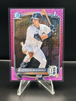2025 Bowman Chrome Kevin McGonigle Mega Box Pink Mojo 033/199 1st RC #BCP-79