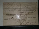 CIVIL WAR CONFEDERATE PAROLE LETTER September 4, 1865 Chowan County NC