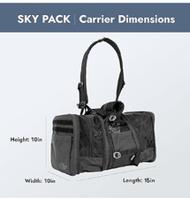 Extra Small Size Dog Backpack Airline Approved Carrier Maximum Weight 25 Pounds