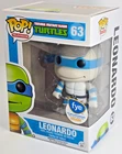 Funko PoP Television TMNT Leonardo 63 FYE Greyscale Vaulted Vinyl VERY GOOD BOX