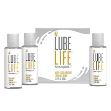 LubeLife Water-Based Lube Personal Lubricant for Men, Women 3 x 2 Fl Oz
