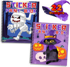 2PCS Halloween Crafts for Kids Ages 4-8 Halloween Sticker Paint Book for Toddler