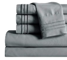 Queen Sheet Set - Luxury Hotel 1800 Premier Bedding Sheets  Pillowcases - Ul...