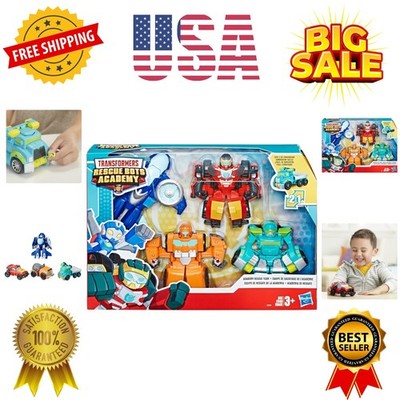 Heroes Transformers Rescue Bots Academy Rescue Team Pack, 4 Collectible 4.5'' ...