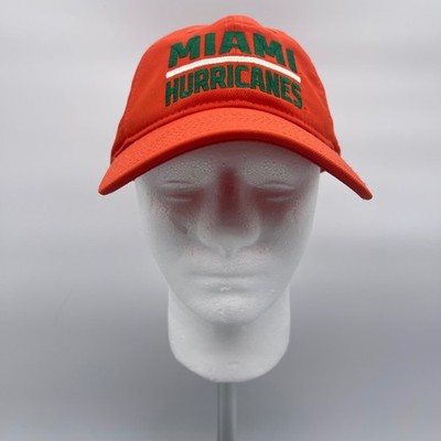 Adidas EW35Z OSFA Cap Orange Miami Hurricanes Adjustable Strapback Sideline Hat