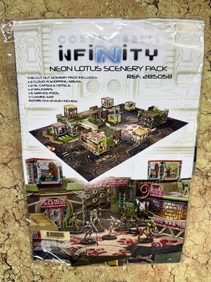 Infinity Neon Lotus Scenery Pack Corvus Belli Cardboard Terrain NEW Sealed NIB