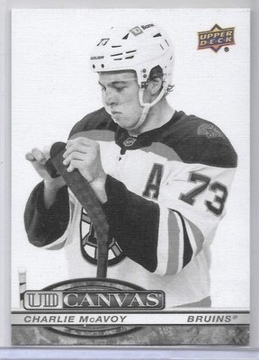 CHARLIE McAVOY 25-26 UD #1 UD CANVAS BLACK & WHITE SP INSERT/BRUINS