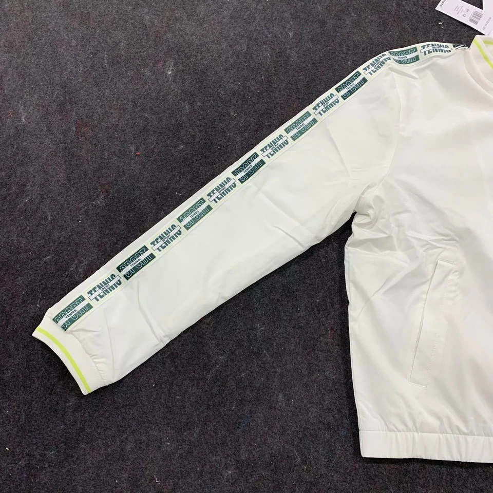 LACOSTE Recycled Fiber Ultra Dry Tennis Jacket Women's Size 44 White  - Image 4 of 4