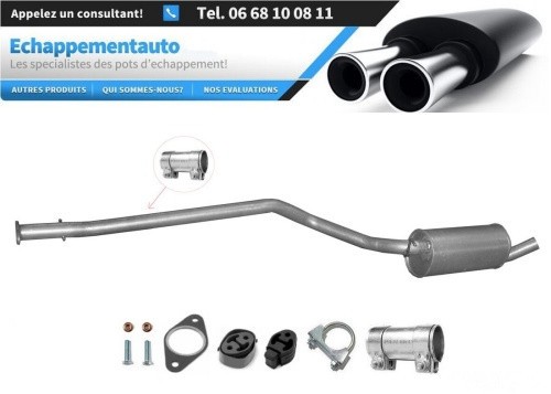 Silencieux central Ford Tourneo Connect résout fuite échappement