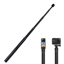 15-66.2 inch Invisible Selfie Stick,1/4" Extended Monopod Pole Comp... Fast Ship