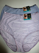 Vanity Fair BRIEF 2-Pack Illumination Panties 13109 Nylon Violet Blue  8/XL