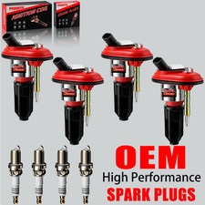 4X OEM High Performance Ignition Coil & 4X Spark Plugs For GMC Canyon Chevy 2.8L