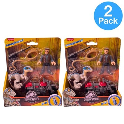 Fisher Price Imaginext Jurassic World Figure Set 2 Pack New