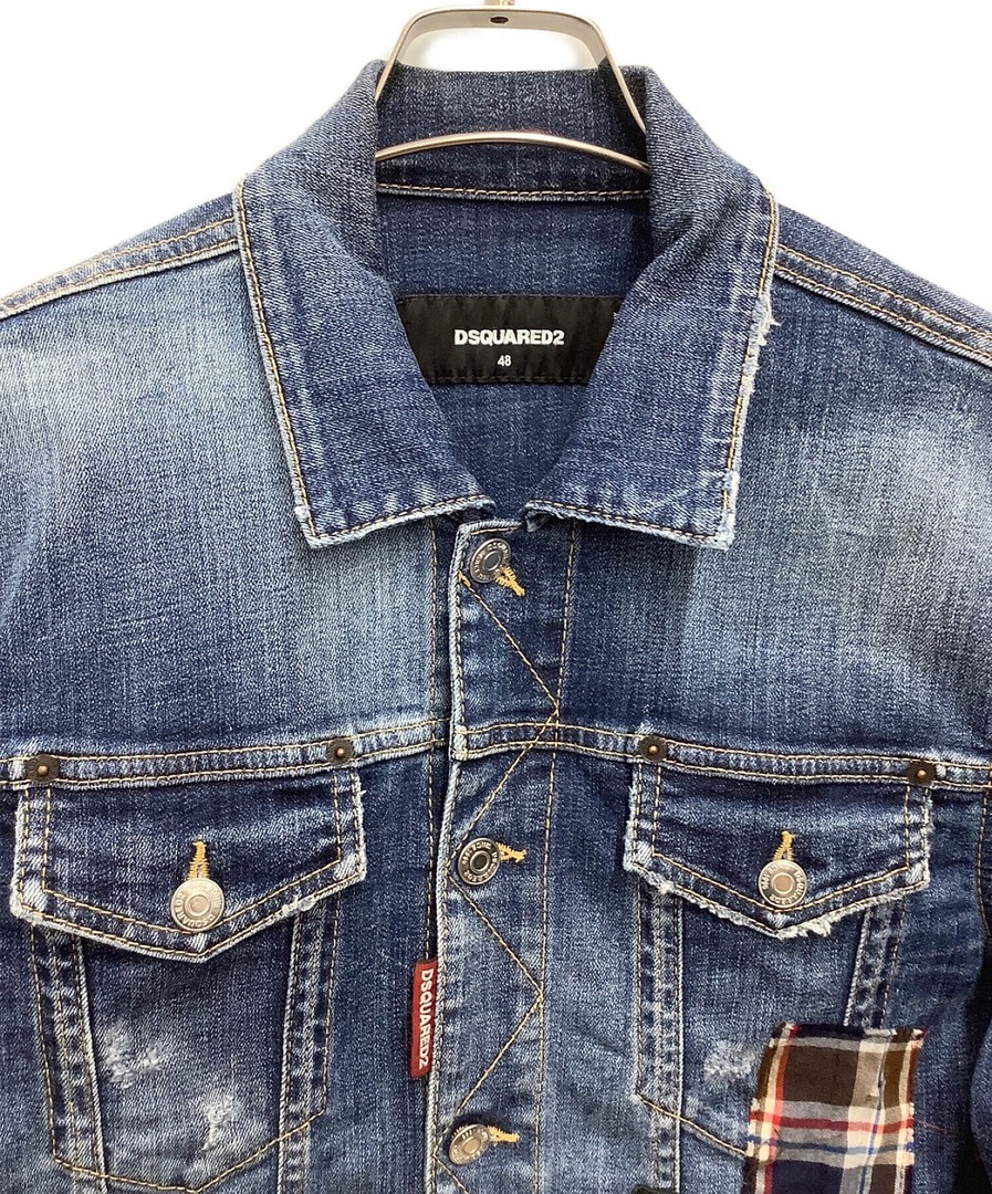 DSQUARED2 21SS Patchwork Denim Jacket S71AN0292 I… - image 6