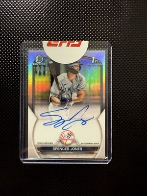 2024 1st Bowman Chrome Prospects Spencer Jones #CPA-SJ Refractor /499 (RC)Sealed
