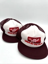 2- Vintage Dr Pepper Retro Trucker Jack In The Box