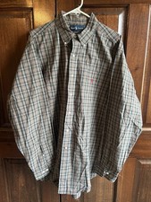 Ralph Lauren Men's XL Plaid Multicolor Classic Fit Long Sleeve Button-Down Shirt