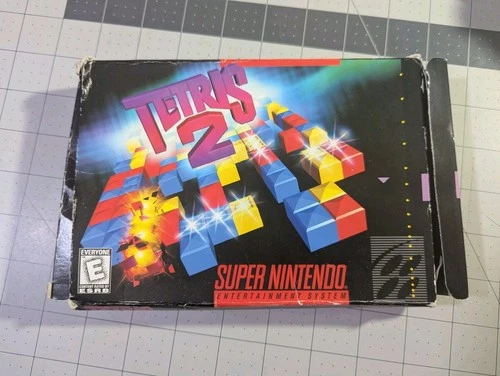 SUPER NINTENDO SNES TETRIS 2 Game COMPLETE