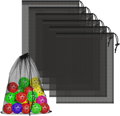 6 Pcs Mesh Bags Drawstring, 14X17 Inch with Lock, Multipurpose Storage Bags - Picture 10 of 12