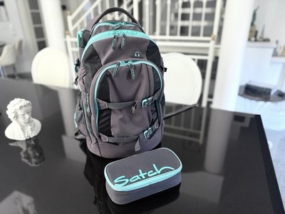 Set Satch Pack Mint Phantom Schulrucksack Schultasche Rucksack Schulranzen Grau