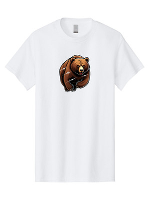 Grizzly-Bear-2 Mens Graphic Tee, 100% Cotton, Casual Summer Wear
