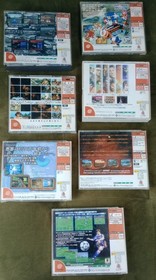 Sega Dreamcast Japanese NTSC-J 7 Game Bundle Lot Sonic Soulcalibur Untested