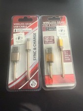 2 pack Wireless Gear G0232 USB Cable 10 ft Micro USB Sync  Charge Fabric Cord