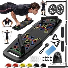 Push Up Board, Home Gym, Portable Exercise Equipment Pilates Bar, 20 Accessories