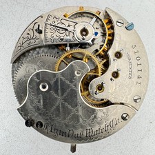 Antique 16s 1894 Elgin 3 15j Mechanical Hunter Pocket Watch Movement 4 USA Runs