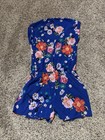 Matilda Jane Romper Womens Medium Out And About Hello Lovely Blue Multi Floral — photo 2