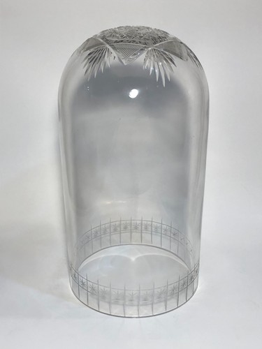 Seltene geschliffene Glas 400 Tage Jubiläum Drehuhr Kuppel 12" Höhe - Bild 1 von 13