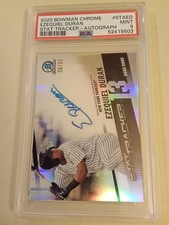 2020 Bowman Chrome Ezequiel Duran #98/99 AUTOGRAPH #STA-ED Graded PSA 9 Mint