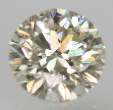 Certified 0.71 Carat I VS1 Round Brilliant Natural Enhanced Loose Diamond 5.65mm